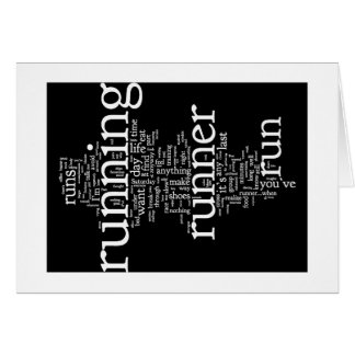 Tarjeta en blanco para los corredores