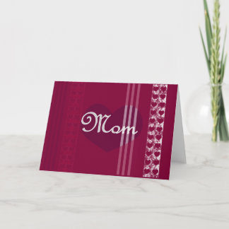 Tarjeta en blanco para mamá