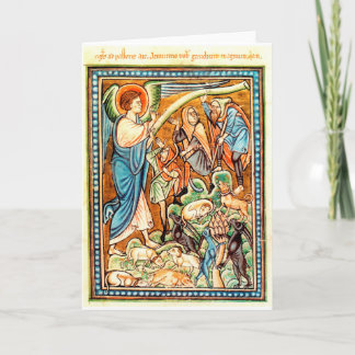 Tarjeta en blanco para Navidades de Angel & Shephe