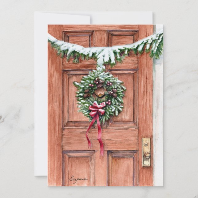 Tarjeta en blanco para saludos de temporada (Anverso)