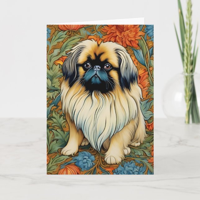 Tarjeta en blanco Pekingese (Anverso)