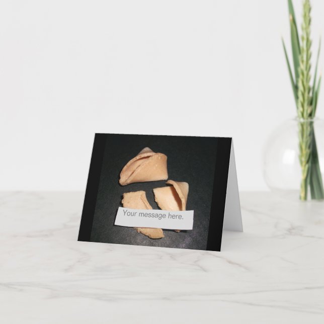 Tarjeta en blanco personalizada de la fortuna y de (Anverso)