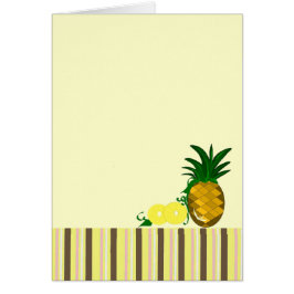Tarjeta en blanco - Piña