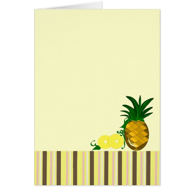 Tarjeta en blanco - Piña (Frente)