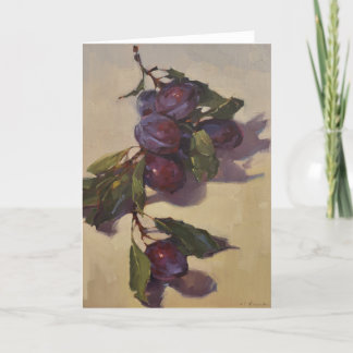 Tarjeta en blanco, pintura "Maduración" de Sarah S