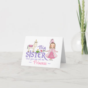 Tarjeta en blanco Princess Unicorn