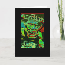 Tarjeta en blanco psicodélica de Spookhouse del