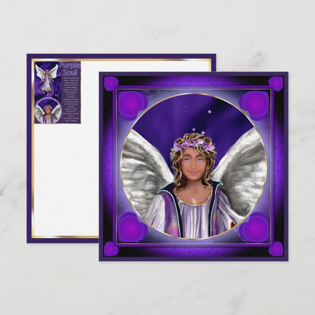 Tarjeta en blanco Purple Soul (Anverso / Reverso)