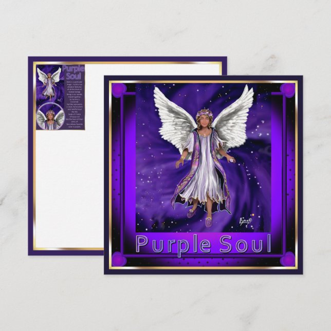Tarjeta en blanco Purple Soul (Anverso / Reverso)