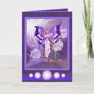Tarjeta en blanco Purple Sun Fairy