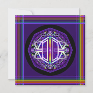 Tarjeta en blanco Purple W3