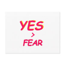 Tarjeta en blanco sin miedo