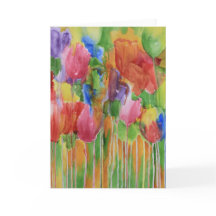 Tarjeta en blanco Tulip Palooza