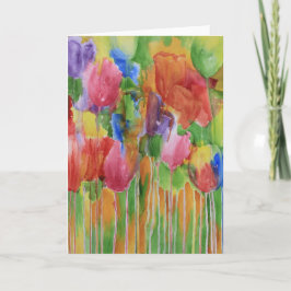 Tarjeta en blanco Tulip Palooza