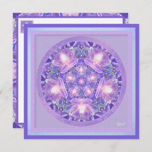 Tarjeta en blanco W1 púrpura