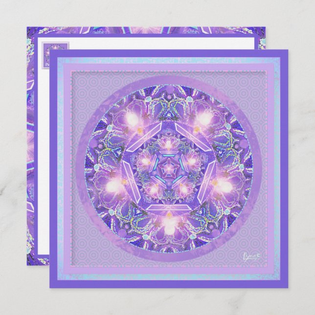 Tarjeta en blanco W1 púrpura (Anverso / Reverso)