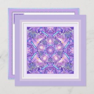 Tarjeta en blanco W1 púrpura