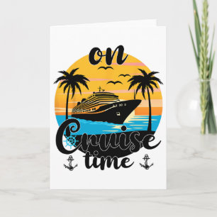 Tarjeta En Crucero Tiempo Playa Vacaciones de Verano Coinc