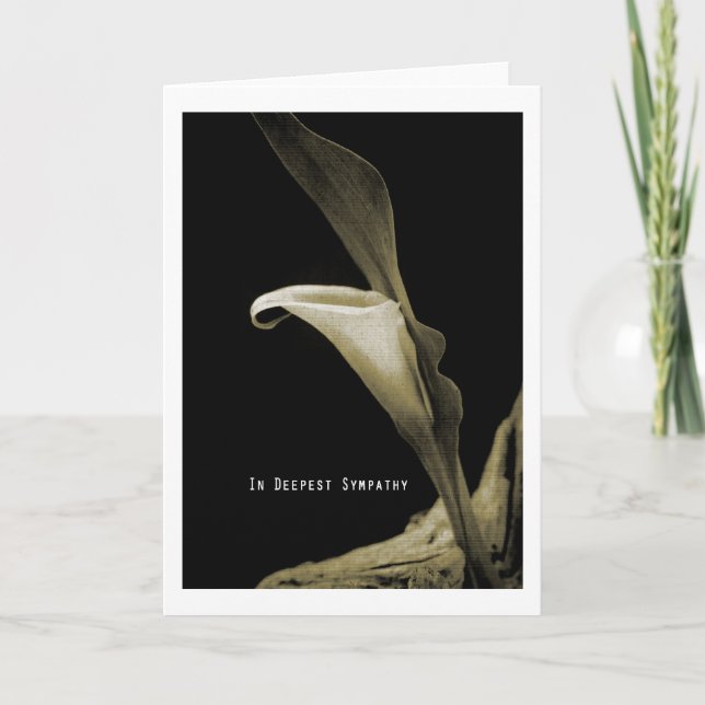 Tarjeta en deepest sympathy (Anverso)