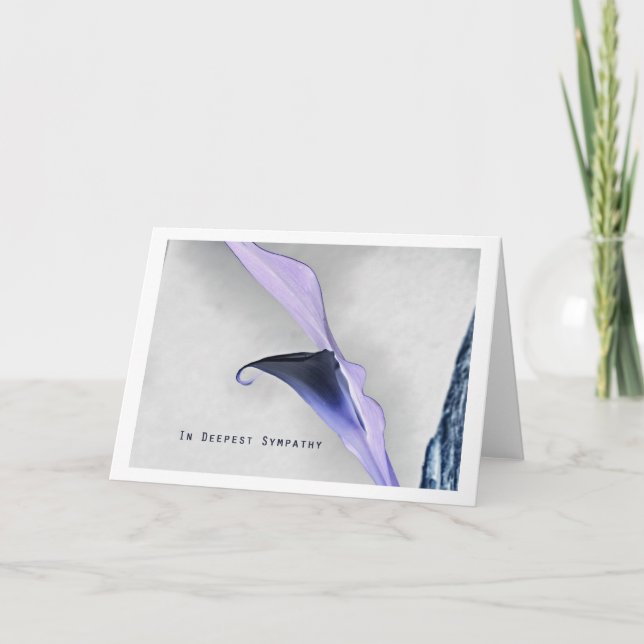 Tarjeta en deepest sympathy (Anverso)