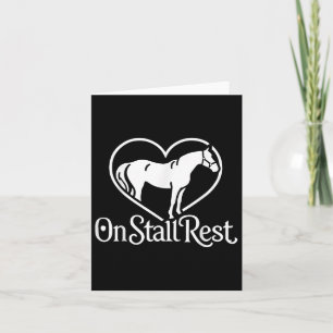 Tarjeta En descanso en establo, Heart Equestrian Horse Sta