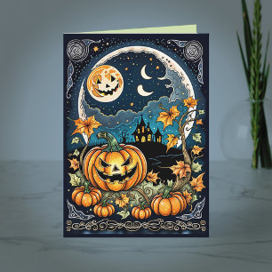 Tarjeta En el ánimo de Halloween