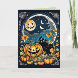 Tarjeta En el ánimo de Halloween