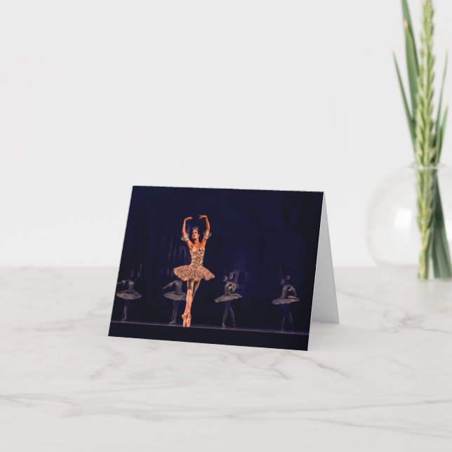 Tarjeta En el Ballet Blank (Anverso)