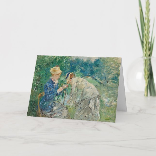 Tarjeta En el Bois de Boulogne | Berthe Morisot (Anverso)
