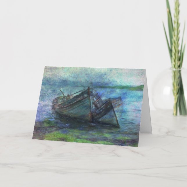 Tarjeta En el borde del agua (Anverso)