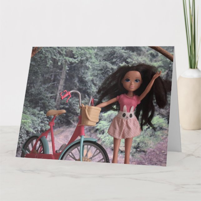 Tarjeta En el bosque para reunirse con mi hermana (Anverso)