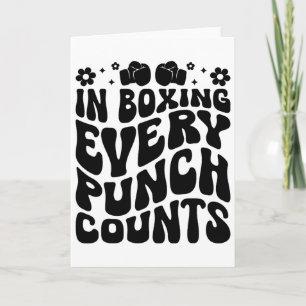 Tarjeta En el boxeo cada golpe cuenta Boxeador Deportes At