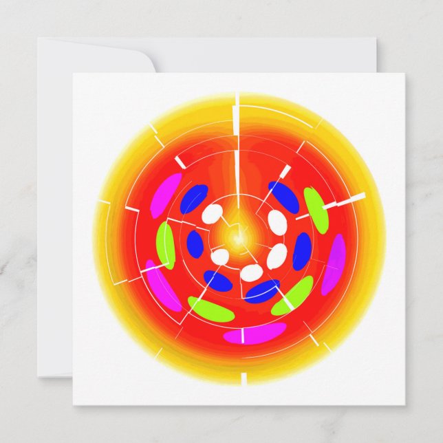 Tarjeta En el calor del arte del sol (Anverso)