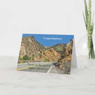 Tarjeta En el camino a la educación superior; con destino 