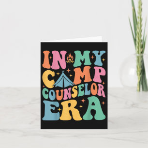 Tarjeta En el campo de golf Era Groovy Counselor
