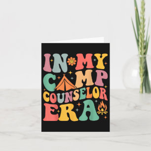 Tarjeta En el campo de golf Era Groovy Counselor