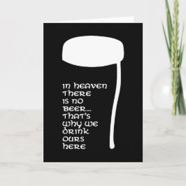 Tarjeta En el cielo no hay cerveza