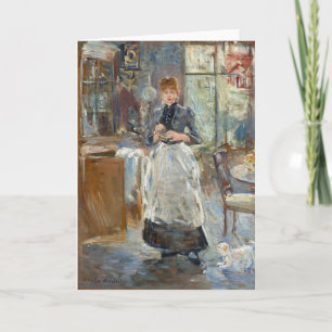 Tarjeta En el comedor   Berthe Morisot