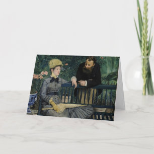 Tarjeta En el Conservatorio   Édouard Manet