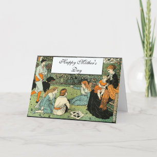 Tarjeta En el día de madre del jardín