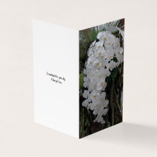 Tarjeta En el día de tu boda - Orquídeas blancas