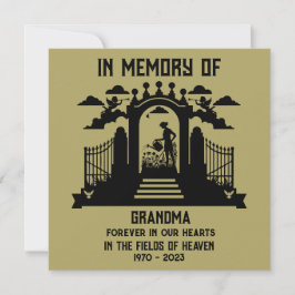 Tarjeta En el funeral de Gardeners de Memoria