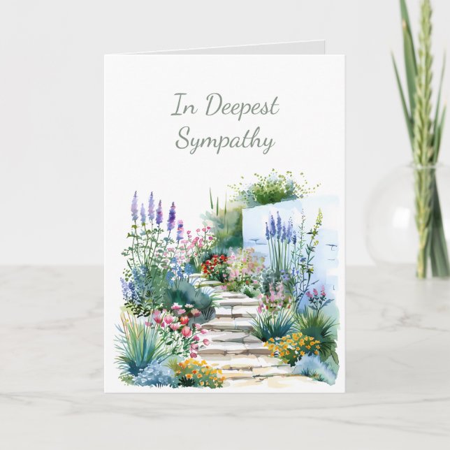 Tarjeta En el jardín acuático más profundo de la simpatía (Anverso)