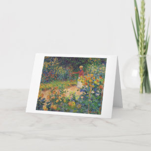 Tarjeta En el jardín, Monet