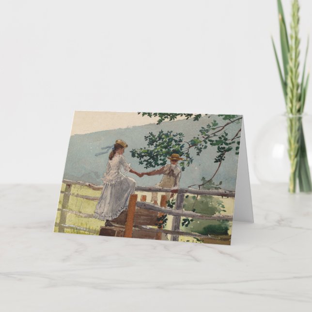 Tarjeta En el Stile | Winslow Homer (Anverso)