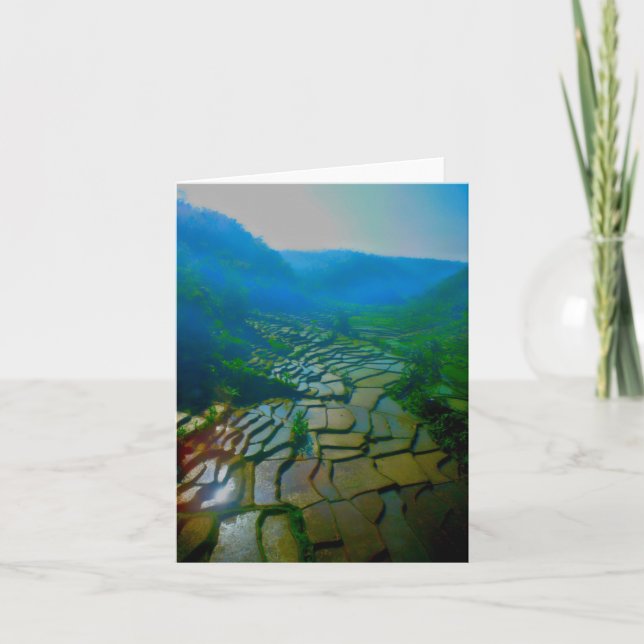 Tarjeta En el tren a Bandung (Anverso)