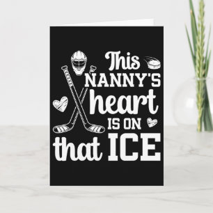 Tarjeta En Esa Niñera De Hockey Sobre Hielo Abuela Jugador