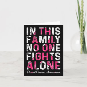 Tarjeta En Esta Familia Nadie Lucha Solo Contra El Cáncer