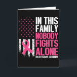 Tarjeta En Esta Familia Nadie Lucha Solo Contra El Cáncer<br><div class="desc">En Esta Familia Nadie Lucha Solo Conciencia Del Cáncer De Mama</div>