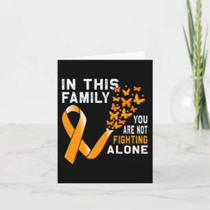 Tarjeta En esta familia que no lucha contra la leucemia de